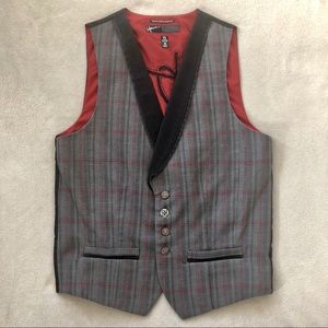 Howe Men’s 4-Button Plaid Vest